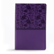 KJV Large Print Personal Size Reference Bible, Purple Leathertouch