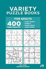 Variety Puzzle Books for Adults - 400 Master Puzzles 9x9