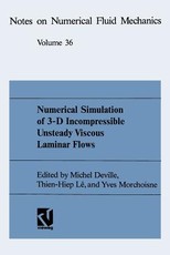 Numerical Simulation of 3-D Incompressible Unsteady Viscous Laminar Flows