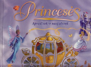 Princesės. Apvedžiok ir nuspalvink