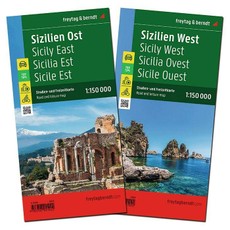 Sizilien, Straßenkarten-Set 1:150.000, freytag & berndt