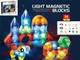 Šviečiančios magnetinės kaladėlės, 32 vnt.