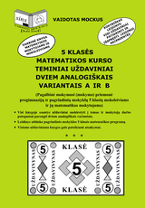 5 klasės matematikos kurso teminiai uždaviniai dviem analogiškais variantais A ir B