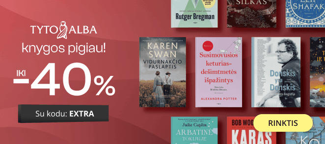 Leidyklos TYTO ALBA knygoms iki -40% extra nuolaidos!