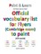 Official vocabulary list for Flyers (Cambridge exam) to paint