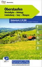 Kümmerly+Frey Outdoorkarte Deutschland 55 Oberstaufen 1:35.000