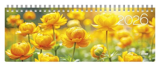 Kalendorius stalinis MEMO CARD globeflower