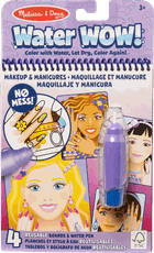 Spalvinimo knygelė MELISSA & DOUG Water Wow! - Makeup & Manicures