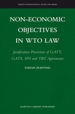 Non-Economic Objectives in Wto Law