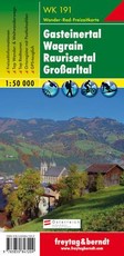 Gasteiner Tal, Wagrain, Raurisertal, Grossarltal  1 : 50 000. WK 191