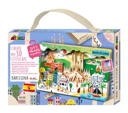 3D dėlionė „Sukurk miesto peizažą - Barselona“