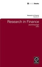 Research in Finance, Volume 27