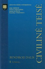 Civilinė teisė. Bendroji dalis. 1 tomas