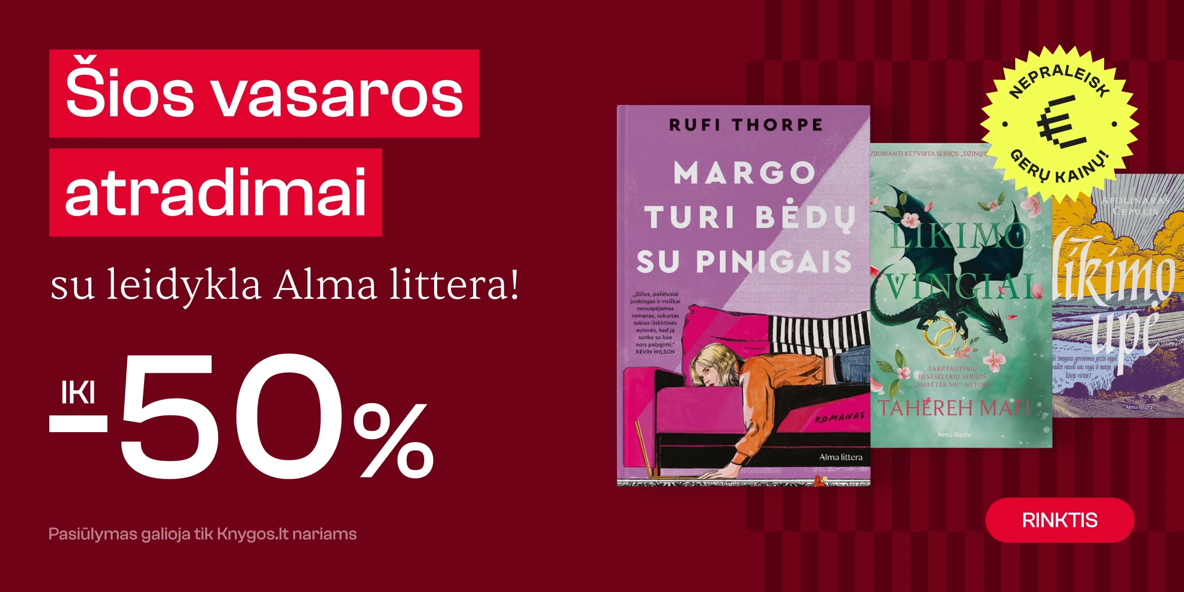 Leidyklos ALMA LITTERA knygoms iki -50%!