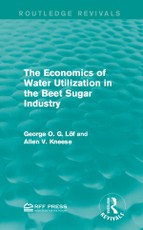 The Economics of Water Utilization in the Beet Sugar Industry