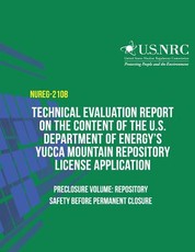 Technical Evaluation Report on the Content of the U.S. Department of Energy's Yucca Mountain Repository License Application- Preclosure Volume