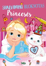 Spalvinimo bloknotas: princesės