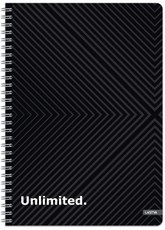 Knyga su spirale A5 80lap 70g linija UNLIMITED