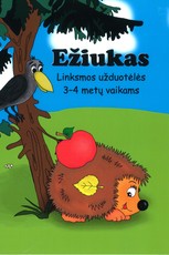 Ežiukas. Užduotėlės 3–4 metų vaikams
