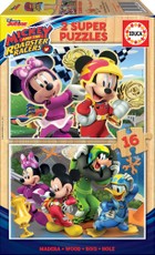 2 dėlionės (puzzle) 2x16 MICKEY SUPER PILOTAS
