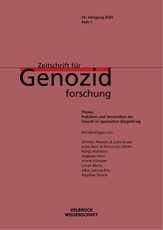Zeitschrift für Genozidforschung, 24. Jahrgang 2026, Heft 1