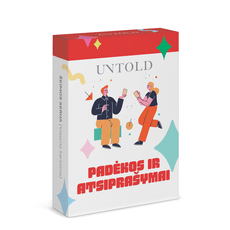 Pokalbių kortelės UNTOLD: PADĖKOS IR ATSIPRAŠYMAI