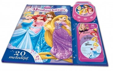 Muzikinė knyga Princesės. Su grotuvu ir 4 plokštelėmis