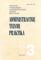 Administracinių teismų praktika Nr. 3