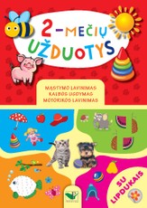 2-mečių užduotys: mąstymo lavinimas, kalbos ugdymas, motorikos lavinimas : su lipdukais