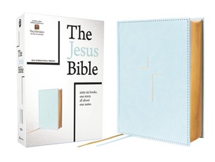 The Jesus Bible, NIV Edition, Leathersoft Over Board, Blue, Comfort Print