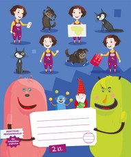 Sąsiuvinis KAKĖ MAKĖ IR DRAUGAI, 2 kl., 12 l., linijomis