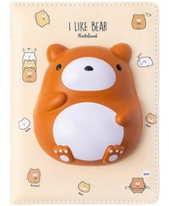 Užrašų knygelė SQUISHY „Bear“, 128 lapų