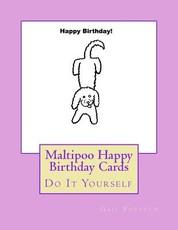 Maltipoo Happy Birthday Cards