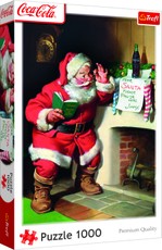 TREFL Dėlionė „Coca-Cola: Santa by the fireplace“, 1000 det.