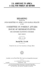 U.S. assistance to Africa