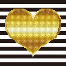 Deimantinė mozaika HEART 22x30