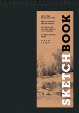 Sketchbook (Basic Medium Spiral Fliptop Landscape Black)