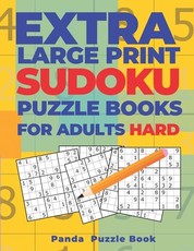 Extra Large Print Sudoku Puzzle Books For Adults Hard