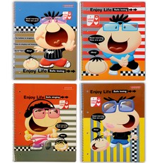 Sąsiuvinis A4, 60 lapų, su spirale ir perforacija