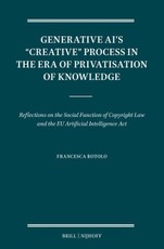 Generative Ai's "Creative" Process in the Era of Privatisation of Knowledge