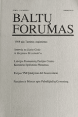 Baltų forumas (5 tomas, nr. 2)
