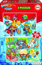 2 dėlionės (puzzle) 2x100 SUPERTHINGS 6-8metų