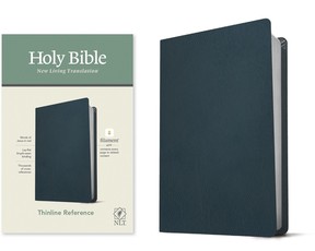NLT Thinline Reference Bible, Filament Enabled Edition (Red Letter, Genuine Leather, Blue)