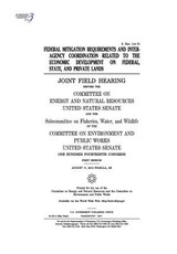 Federal mitigation requirements and interagency coordination related to the economic development on federal