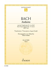 Andante from Organ Sonata No. 4 E Minor Bwv 528 for Piano