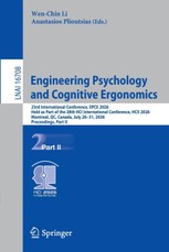 Engineering Psychology and Cognitive Ergonomics