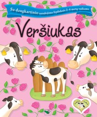 Veršiukas. Su daugkartiniais lipdukais 2-4 metų vaikams