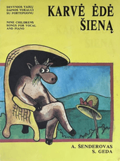 Karvė ėdė šieną