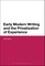 Early Modern Writing and the Privatization of Experience