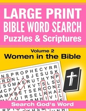 LARGE PRINT - Bible Word Search Puzzles with Scriptures, Volume 2